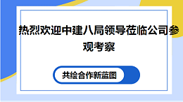 【太萌资讯】热烈欢迎中建八局领导莅临公司参观考察